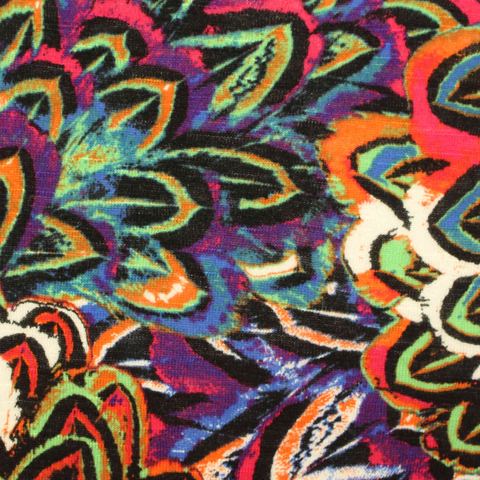 Printed Slub 100% Viscose Jersey Knit Fabric