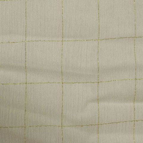 Bold Plaid Viscose Metallic Woven Fabric