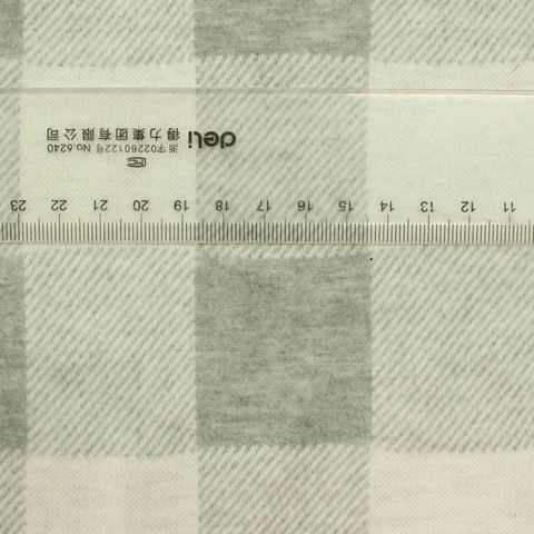 Plaid Polyester Stretch Knit Fabric