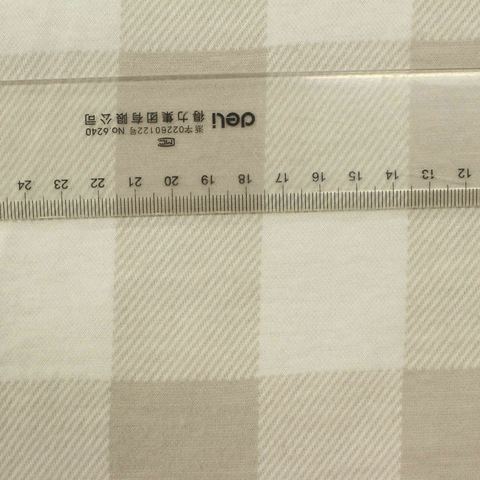 Plaid Polyester Stretch Knit Fabric