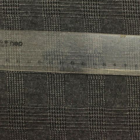 Plaid Cotton Polyester Stretch Knit Fabric
