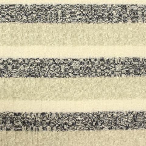Striped Polyester Viscose Metallic Stretch Knit Fabric