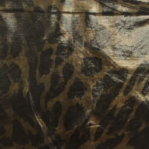Animal Print Polyester Stretch Knit Fabric