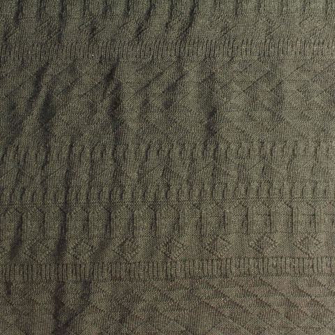 Olive Diamond Jacquard, Cotton