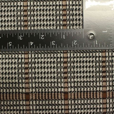 Bold Plaid Polyester Stretch Knit Fabric