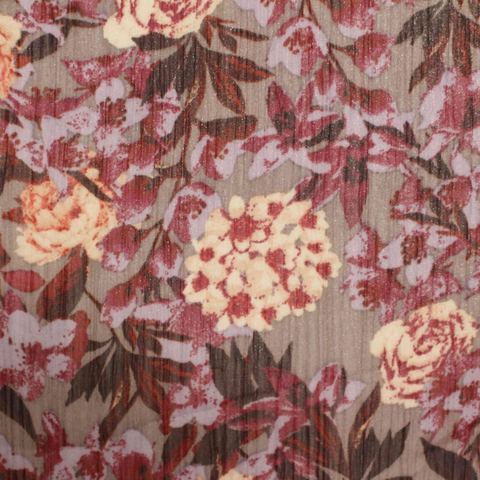 Bold Floral 100% Polyester Woven Fabric
