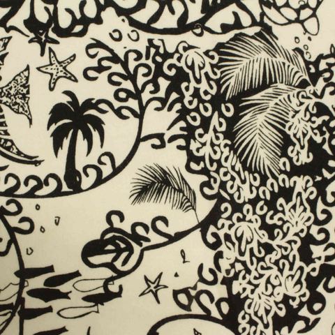 Bold Floral Cotton Polyester Stretch Knit Fabric