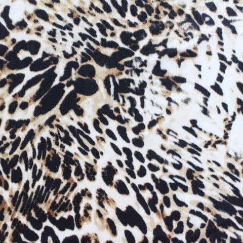 Animal Print 100% Polyester Woven Fabric