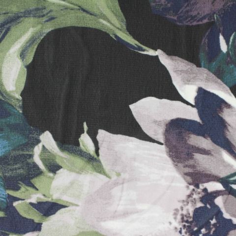 Bold Floral 100% Polyester Chiffon Fabric