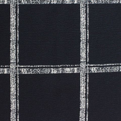 Bold Plaid Polyester Stretch Chiffon Fabric