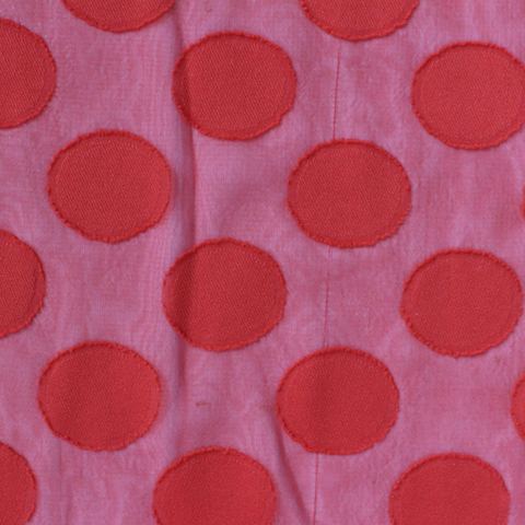 Red Dots Chiffon, Polyester