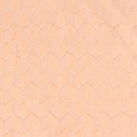 Peach Tone-on-Tone Chevron Chiffon, Polyester
