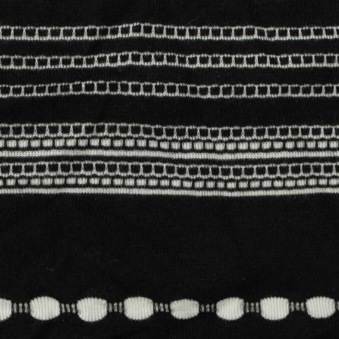 Jacquard Polyester Viscose Knit Fabric