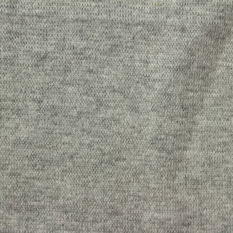 Heather Polyester Cotton Stretch Rib Knit Fabric
