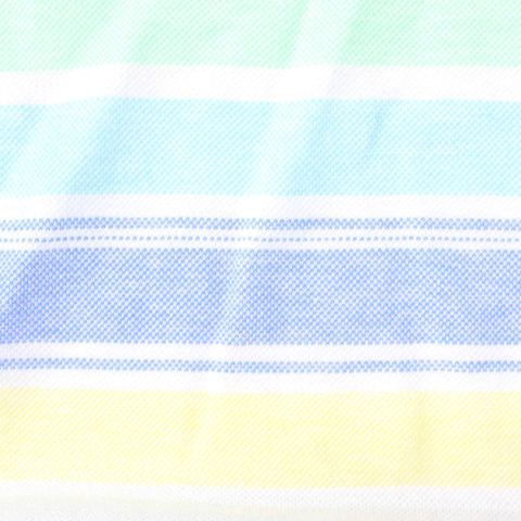 Pastel Green Horizontal-Stripe Knit, Cotton