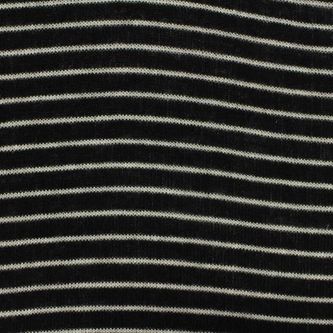 Fine Striped Viscose Stretch Knit Fabric