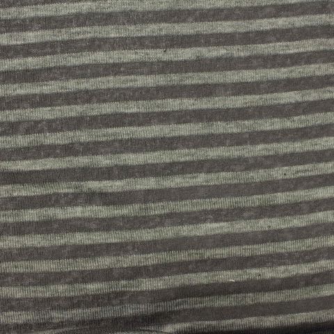 Fine Striped Viscose Polyester Stretch Knit Fabric