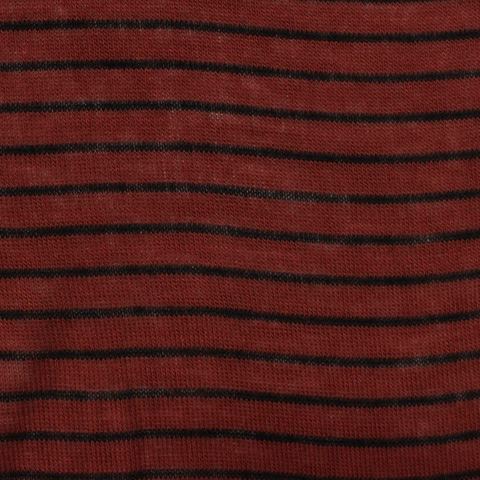 Fine Striped Viscose Stretch Knit Fabric