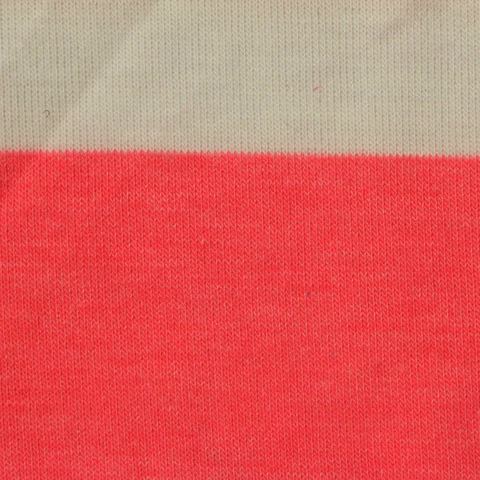Bold Striped Polyester Viscose Stretch Knit Fabric