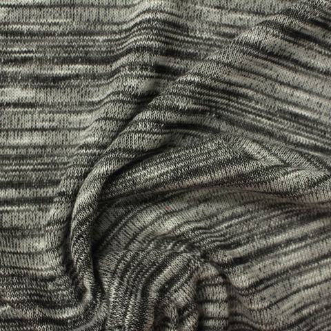 Heather Slub Viscose Polyester Jersey Knit Fabric