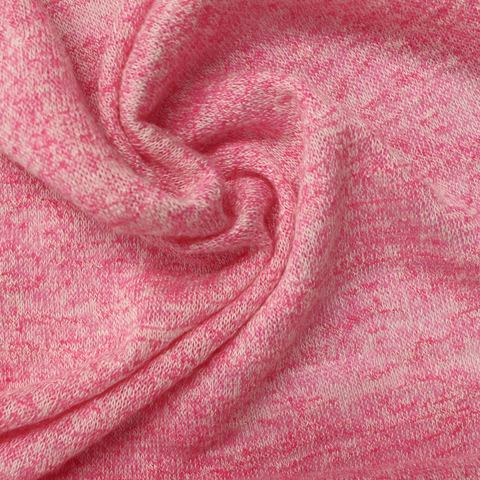 Heather Viscose Polyester Chunky Knit Fabric