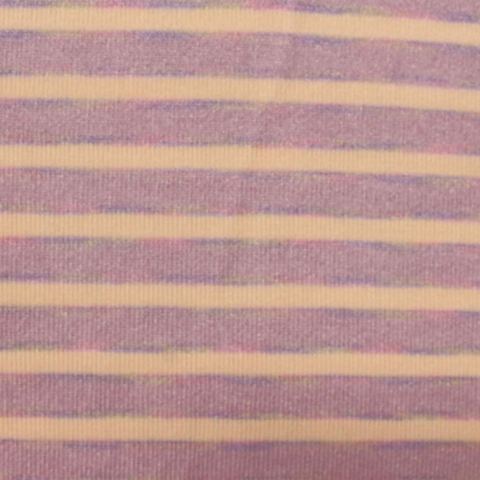 Striped Viscose Nylon Rib Knit Fabric