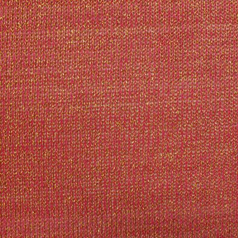 Red Marl Chunky Knit, Poly-Metallic