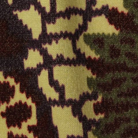 Camo 100% Polyester Chunky Knit Fabric