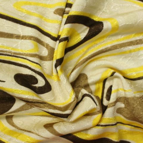 Jacquard Polyester Stretch Knit Fabric