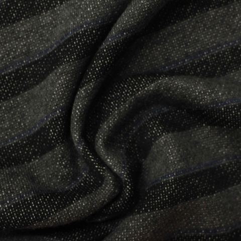 Bold Striped Cotton Polyester French Terry Fabric