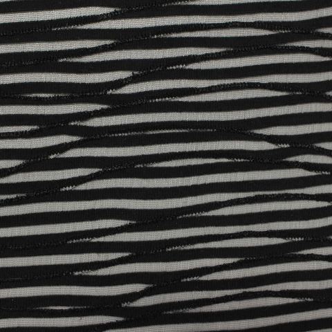 Jacquard Polyester Stretch Knit Fabric