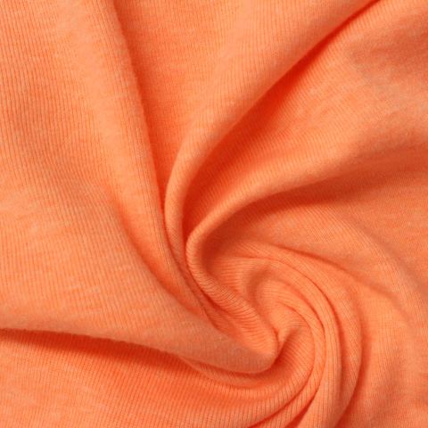 Heather Cotton Polyester Rib Knit Fabric