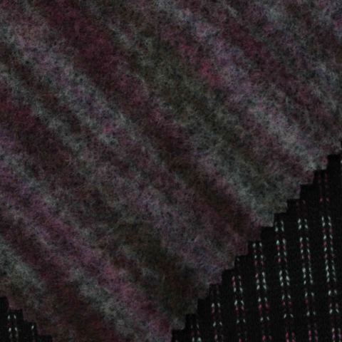 Striped 100% Polyester Jersey Knit Fabric