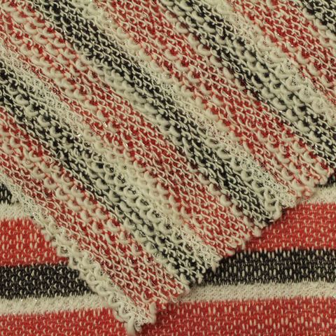 Striped Cotton Polyester Knit Fabric