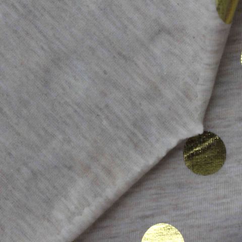 Bold Dotted Cotton Polyester Knit Fabric
