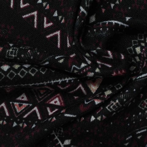 Black Geometric Knit