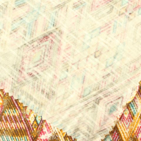 Printed Slub 100% Viscose Knit Fabric