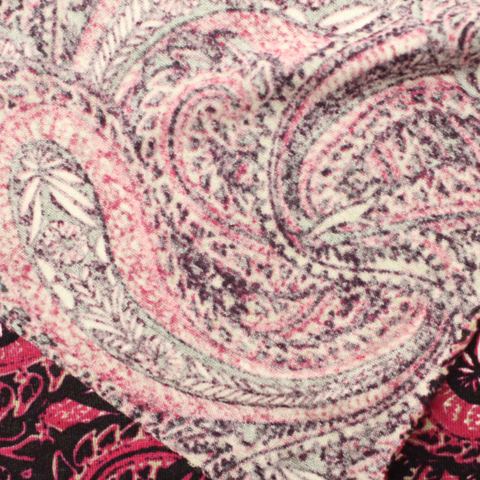 Bold Floral Viscose Stretch Knit Fabric