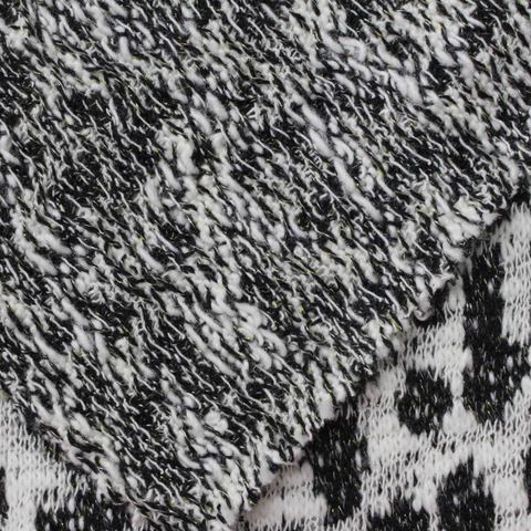 Black Animal Print Jacquard