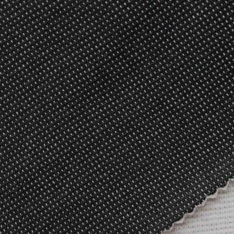 Fine Dotted Polyester Cotton Stretch Knit Fabric