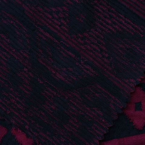 Dark Blue Heather Jacquard