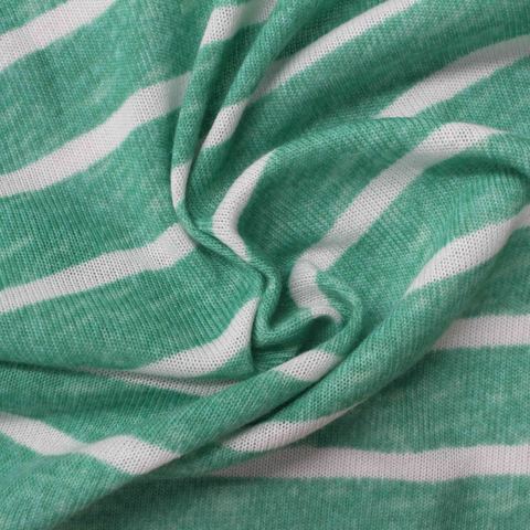 Green Horizontal-Stripe Knit