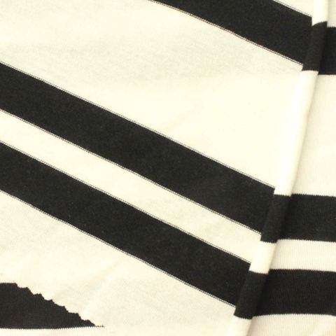 Striped 100% Viscose Knit Fabric