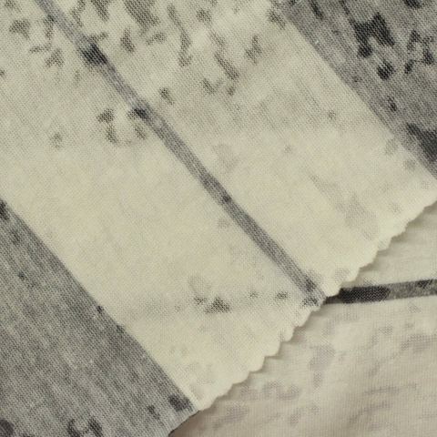 Bold Striped Cotton Polyester Knit Fabric