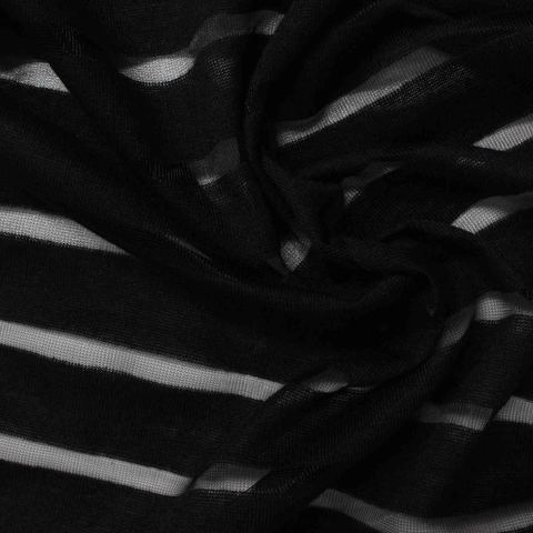 Striped 100% Polyester Knit Fabric
