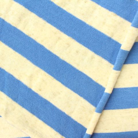 Striped Viscose Linen Stretch Knit Fabric