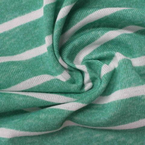 Green Horizontal-Stripe Knit