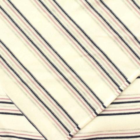 Fine Striped Viscose Stretch Knit Fabric