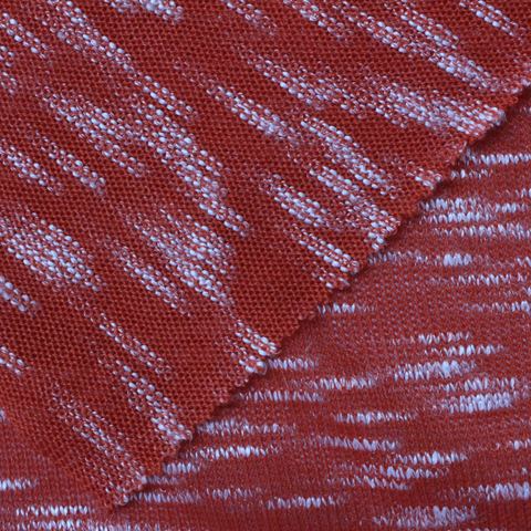Heather Polyester Chunky Knit Fabric