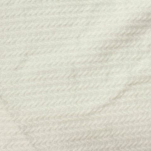 White Tone-on-Tone Chevron Jacquard, Viscose-Nylon